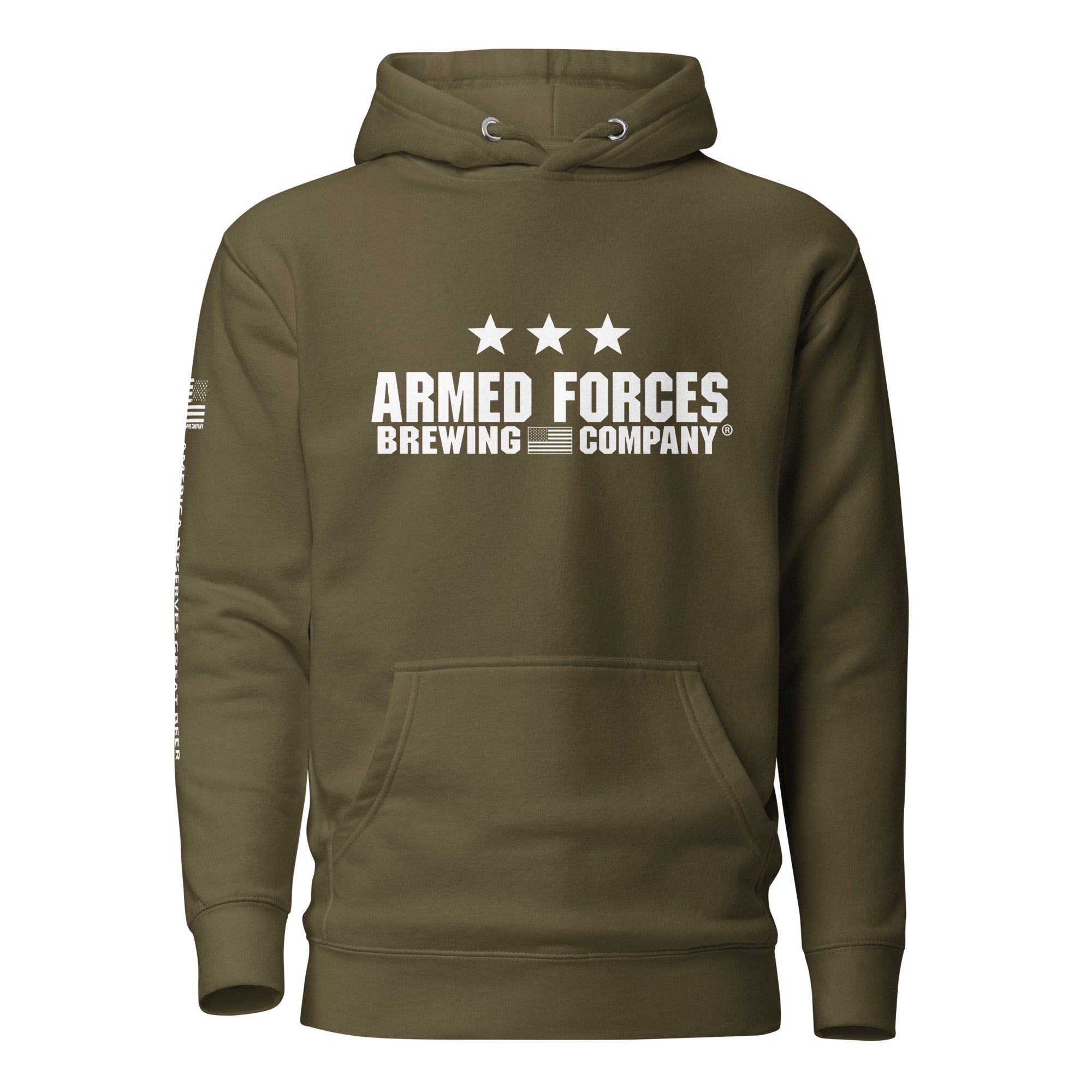 Vintage AFBC Army Green Hoodie