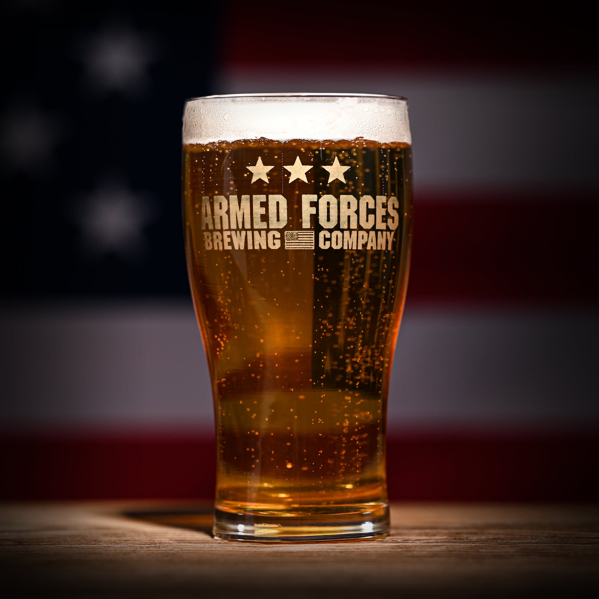 Armed Forces Brewing Company Pint Glass